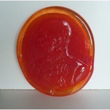 Skleněný portrét císaře - František Josef