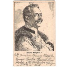 Postcard with portrait of emperor Wilhelm