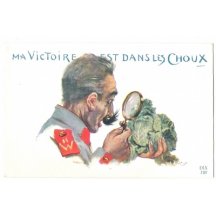 Wilhelm is investigating green salat under the lens