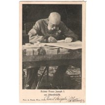 Pracovitý František Josef - za svým stolem / další varianta tisku