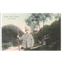 Franz Joseph in hunting suit on the hunt (2) , colored version