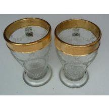 Skleničky se zlacením