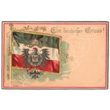 Greetings from Germany - flag and eagle