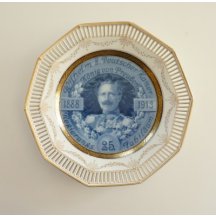 Talíř s císařem Wilhelmem , krále Pruska , 1888 - 1913