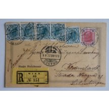 Private rates are attractive two-color franking ... Wien / Brass 