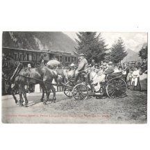 V kočáru jedou císař Franz Josef a princ Leopold