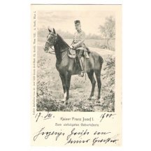 Franz Josef na koni, k 70.narozeninám