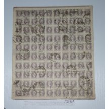 Entire newspaper sheet, stamp Merkur, emission 1867