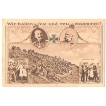 Soldiers are resting , compagination of Franz Josef and Wilhelm