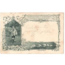 Postcard to emperor's jubilee of 50 years of government