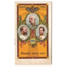 Post book - Happy New Year , in 1909
