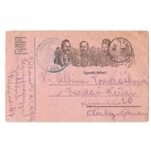 Portrait of four emperors , hungarian text