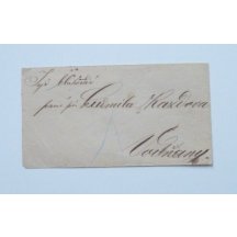 Letter evaluated with 2 kr and with 3 kr stamps