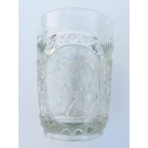 Malá sklenička - dvojportrét Františka Josefa a Wilhelma II.