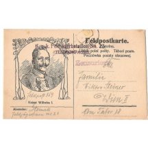 Ticket field post and portrait of emperor Wilhelm II. ... RR bad print!