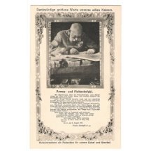 František Josef píšící vzkaz armádě