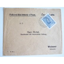 125 heler T. G. Masaryk .... Post Office Cheques in Prague 