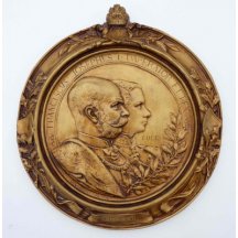 Sádrová plaketa s portréty