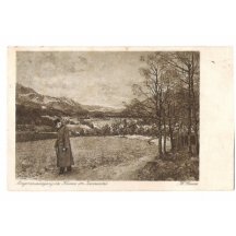 Franz Josef na procházce po louce