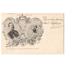 František Josef a Vilém, v ornamentálních rámečcích