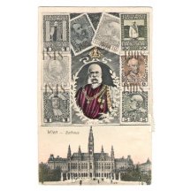 Wien - Rathaus (radnice) - stamps F. J.