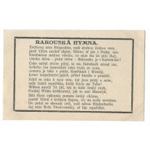 Austrian anthem with Czech text