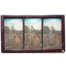 File picture painted on wood -1st World War