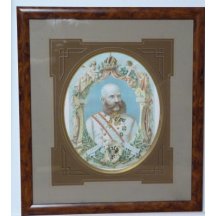 Lithography Franz Joseph - the original framed 