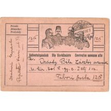 Four emperors in frame, field postcard