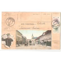 Lovosice - post man and stamps of Franz Joseph