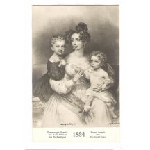 Empress Sophia with her son Franz Joseph and Ferdinand Max