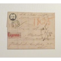 Expres letter valued with 5Kr. fee stamp