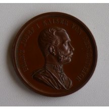 Bronzová medaile s císařem Františkem Josefem a Schönbrunn