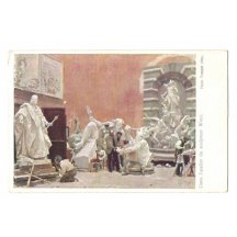 Kamenická dílna -dokončování sochy Franz Josefa 