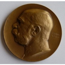 Bronzová medaile císaře Franz Josefa I.- Viribus Unitis