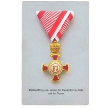 Red cross of Franz Joseph for merits