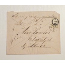 Railway letter valued with 5Kr fee stamp