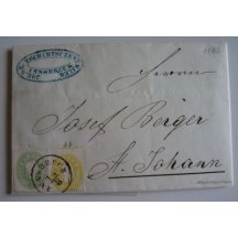Austria - classic letter / 2 Kreuzer stamp 