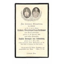 Death certificate : In memory of Franz Ferdinand