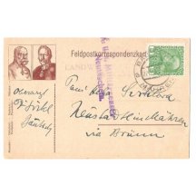 Franz Joseph and Wilhelm in frames , field post