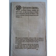 Franz Joseph II.- money paper