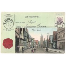 Ceska Kamenice - stamp with Franz Joseph