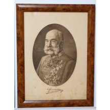 Portrait of Franz Joseph in oval frame