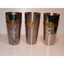 Set tří pohárů s portrétem císaře Wilhelma a Franz Josefa