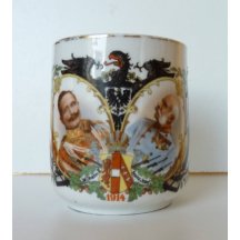 Hrníček s portréty císařů - Franz Josef a Wilhelm 