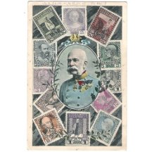 Franz Joseph and printed stamps of jubilee series , 4th variant