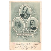 Trojportrét Franz Josef, Wilhelm a král Itálie- Umberto I.