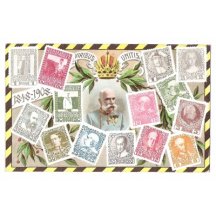 Portraits of Franz Joseph - versions of anniversary postcard