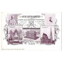 Franz Joseph and monuments of Linz , Austria