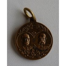 Medaile s dvojportrétem císaře Františka Josefa 